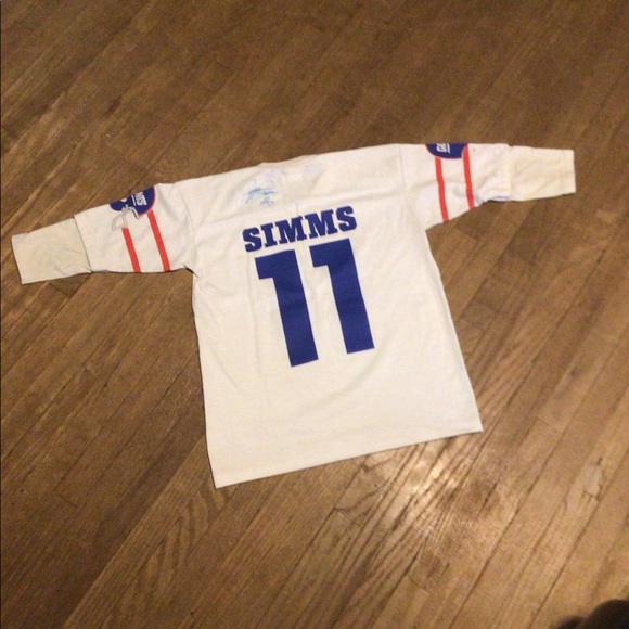 Rare 1980’s NY Giants Phil Simms X-Large Jersey signed by 5 1987 members - Picture 8 of 9